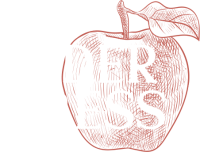 cider press logo white text